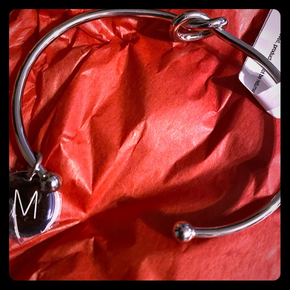 Silver Infinity “M” bracelet